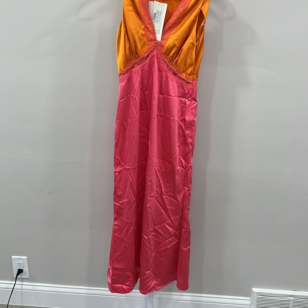 NEVER FULLY DRESSED May Satin Midi Dress - Picture 5 of 13